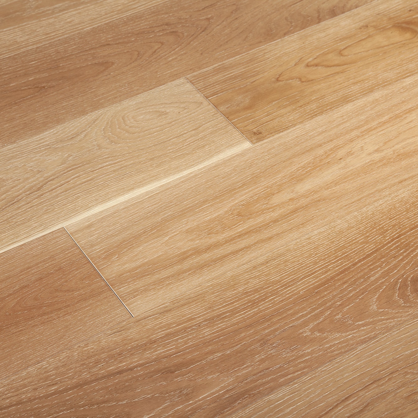 4mm Flint White / Oak / 7 1/2" Engineered Hardwood - Artisan Brushed Oak Collection 0