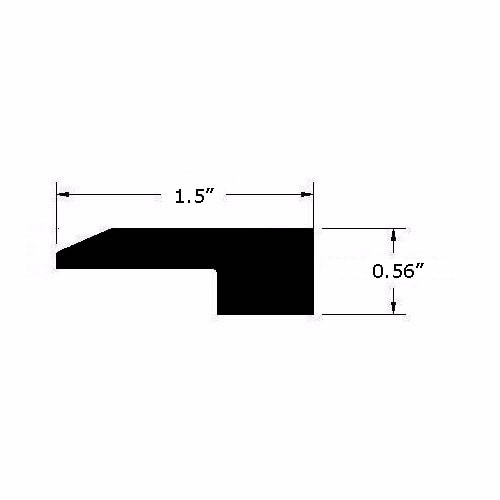 El Dorado / End Cap / 94"x 1-1/2"x 9/16" / Matte Engineered Hardwood Moldings - Artisan Brushed Oak - El Dorado 0